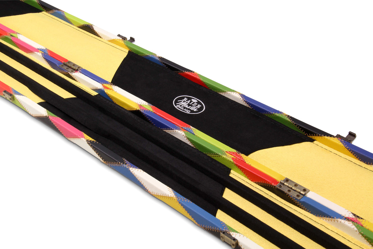 Baize Master 1 Piece DIAMONDS Luxury Round Ends Snooker Pool Cue Case with Studs - Holds 3 Cues