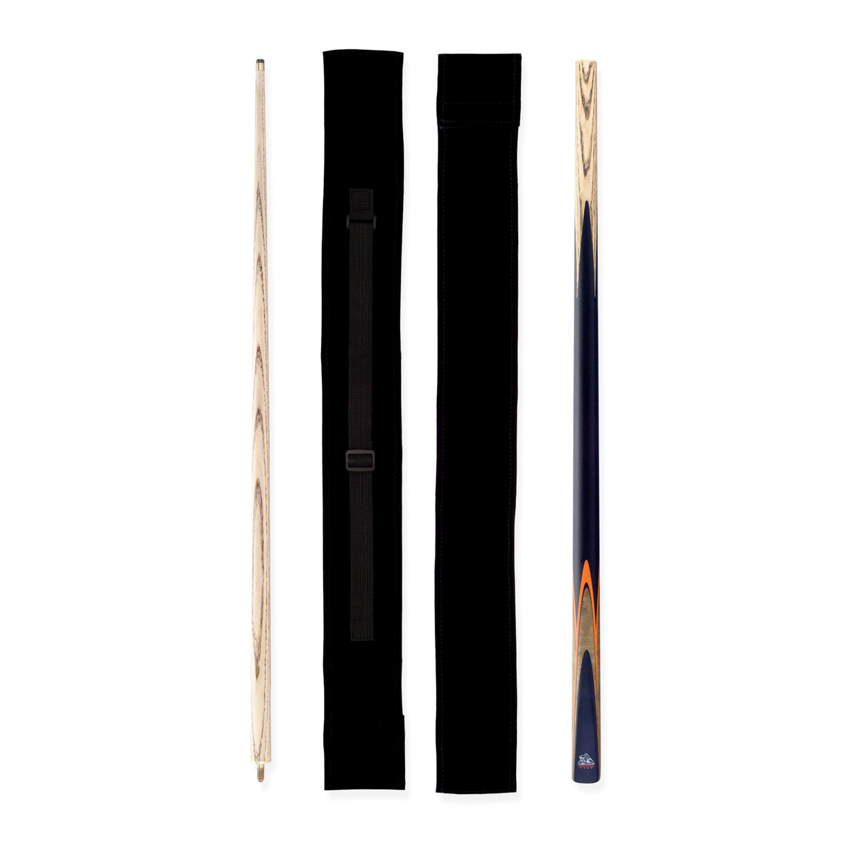 Spartan Fury CONQUEST 2 Piece Snooker Pool Cue and Soft Case Set 9.5mm Tip