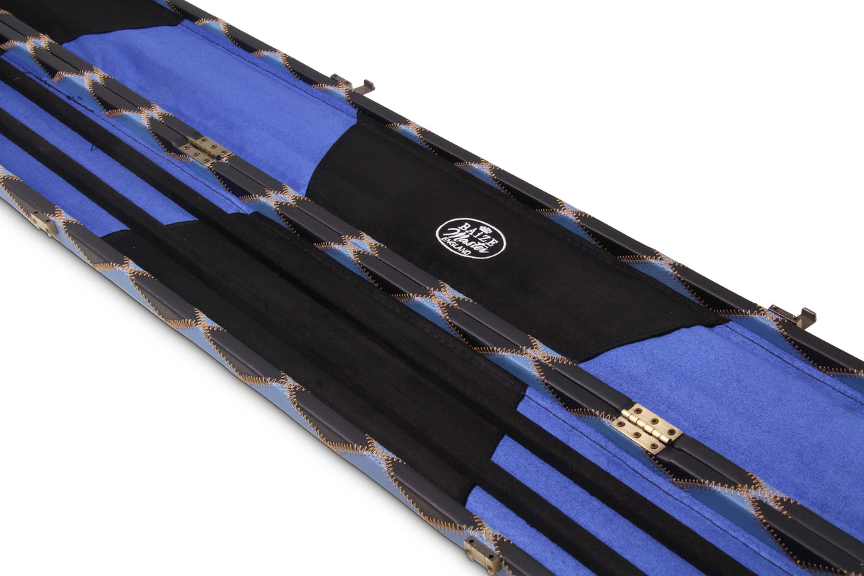 Baize Master 1 Piece DIAMONDS Luxury Round Ends Snooker Pool Cue Case with Studs - Holds 3 Cues