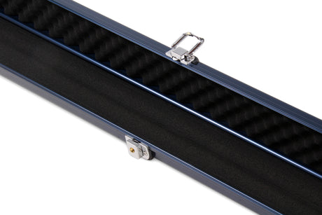 1 Piece Wide Aluminium LOCKABLE LUXURY Snooker Pool Cue Case - Holds 2 Cues