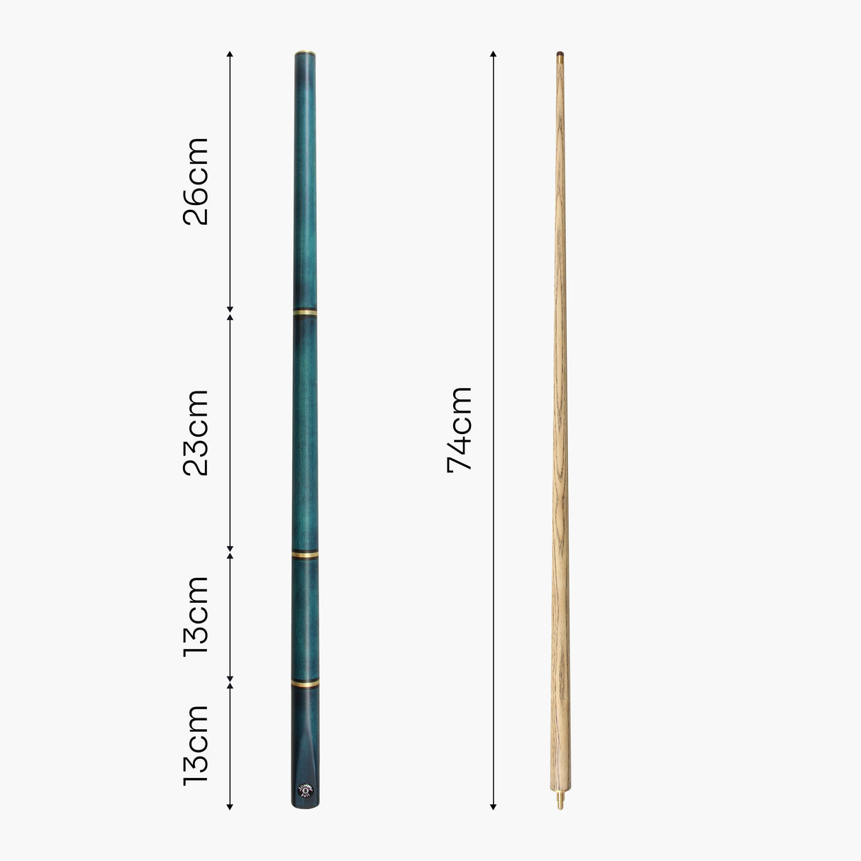 Jonny 8 Ball COMBI Length Adjustable 5 Piece Ash Snooker Pool Cue – 9mm Tip