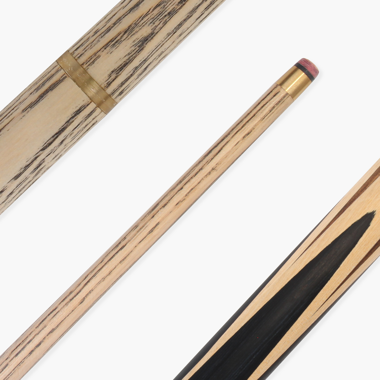Baize Master Paragon 57 Inch 2 Piece Cue with 9.3mm Pro Leather Tip and Black Hard Case and Extensions