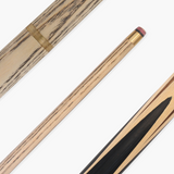 Baize Master Paragon 57 Inch 2 Piece Cue with 9.3mm Pro Leather Tip and Black Hard Case and Extensions