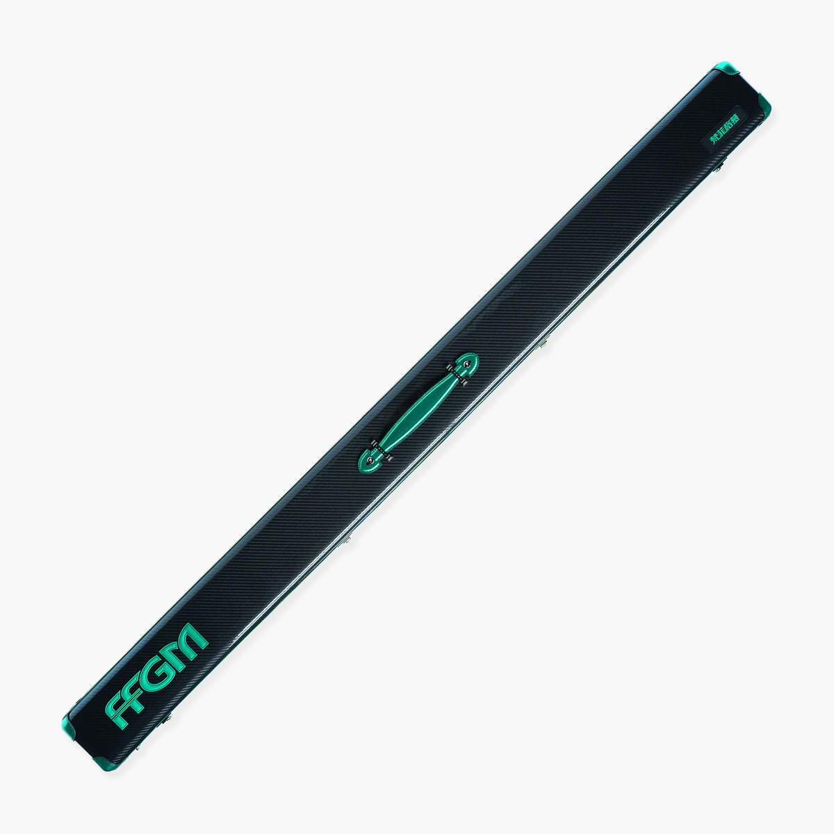 FFGM The Rocket Ronnie O'Sullivan 1 Piece 3 Slot Ultra Luxury Black and Green Snooker and Pool Cue Case - Holds 3 x One Piece Cues