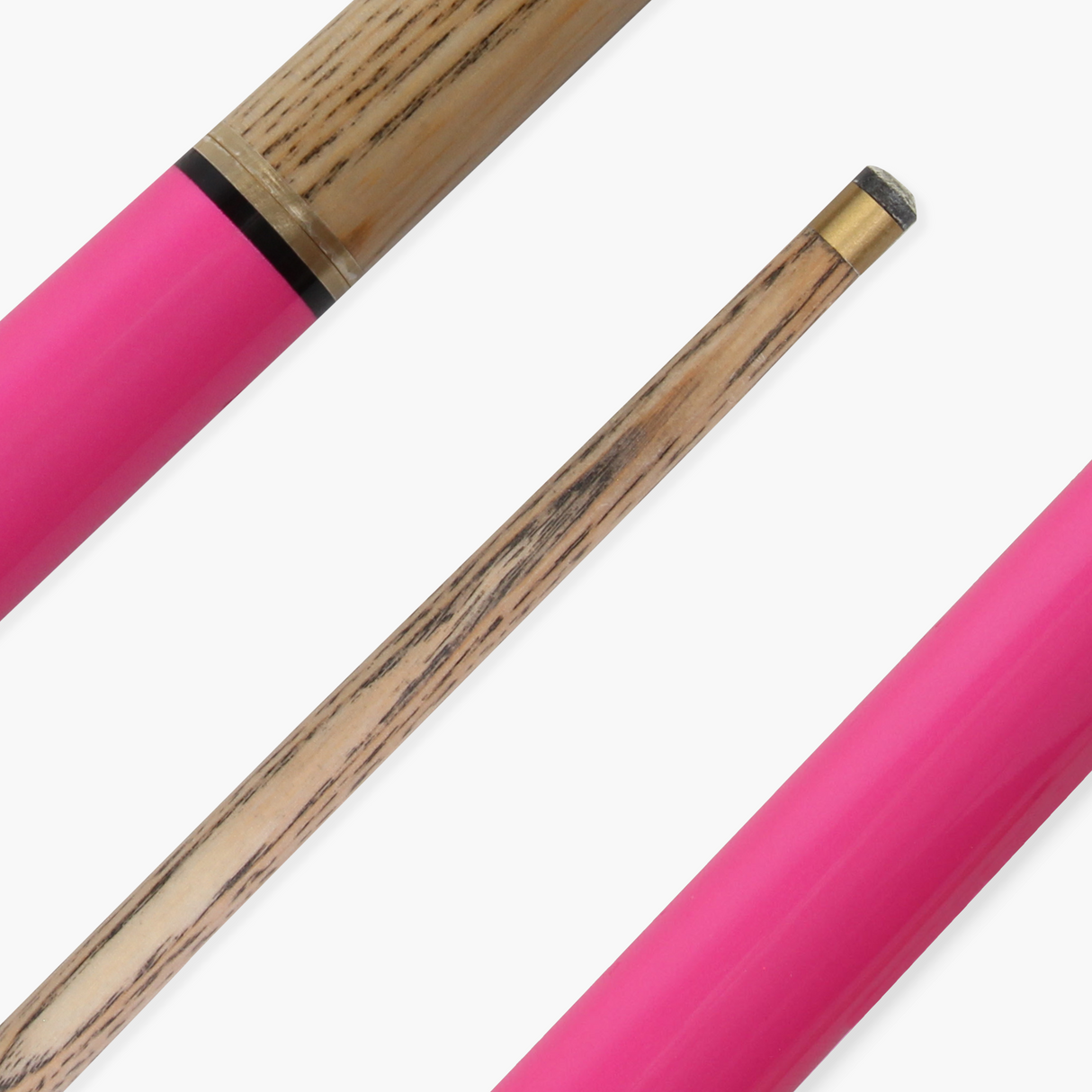 Jonny 8 Ball 42 Inch PINK JET JUNIOR 2pc Ash Snooker Cue & SOFT CASE