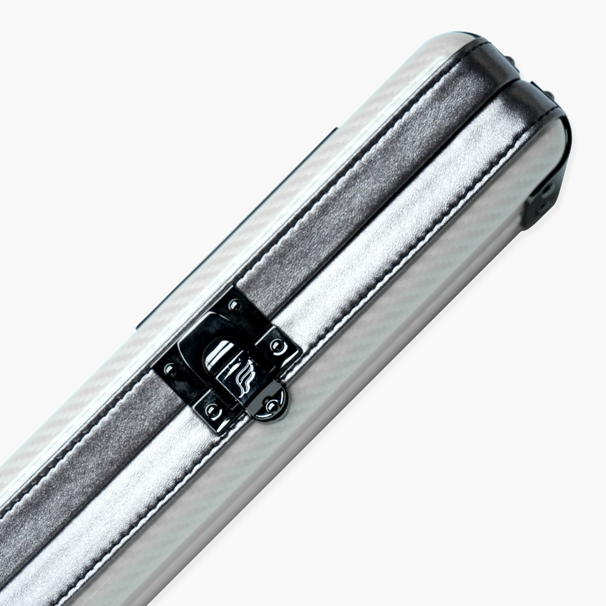 FFGM The Rocket Ronnie O'Sullivan 1 Piece 2 Slot Ultra Luxury White Snooker and Pool Cue Case - Holds 2 x One Piece Cues Cue + Case