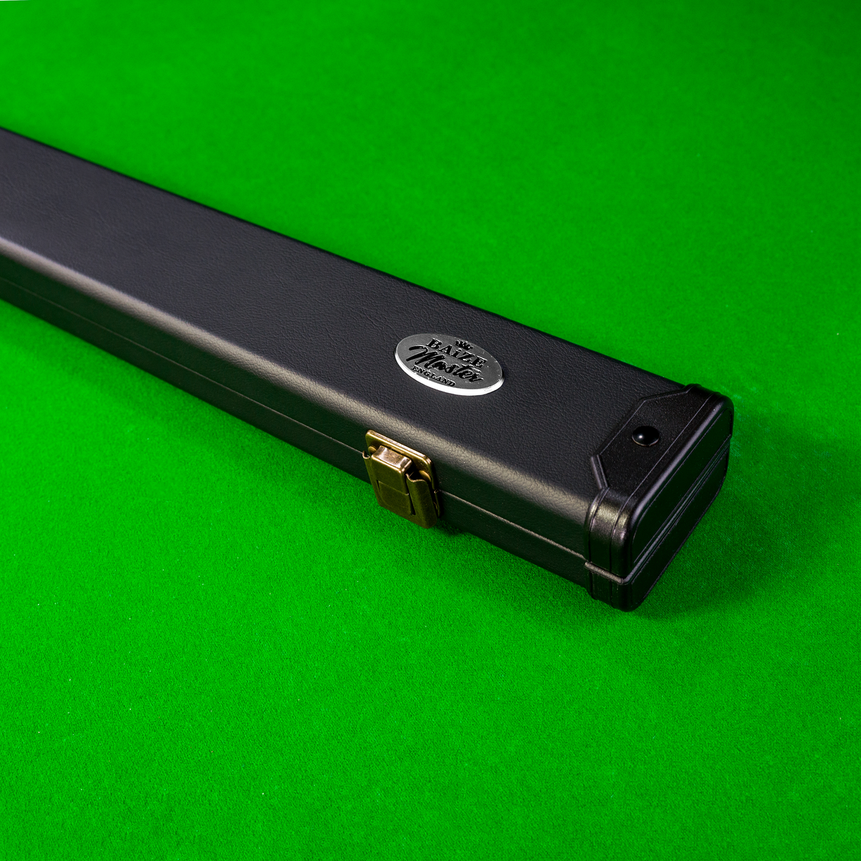 Baize Master 1 Piece 2 Slot Plain Black Deluxe Snooker and Pool Cue Case – Holds 2 Cues