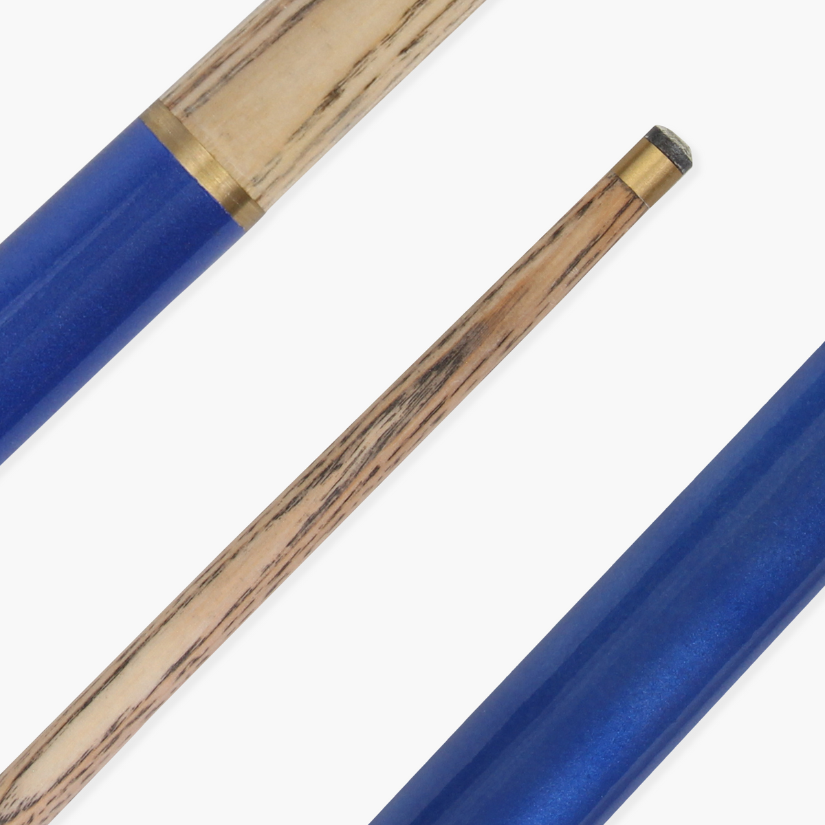 Jonny 8 Ball 42 Inch BLUE JET JUNIOR 2pc Ash Snooker Cue & SOFT CASE - 9mm Tip
