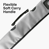 Quality Thick Padded Silver Vinyl 2pc Soft Cue Case Cue & Case