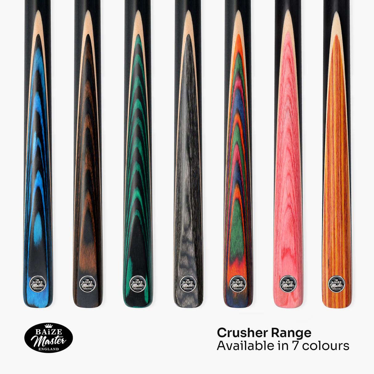 Baize Master Pink Crusher 57 Inch ¾ Joint English Pool Break Cue - 11mm Tip – For Breaking Only