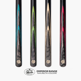 Baize Master G14 Emperor 57 Inch ¾ Professional English Pool Cue 8.5mm with with Hand Fitted PRO SPIN Medium Tip - Hand Finished in the UK by Cue Care Jim using Lynch’s Cue Balm