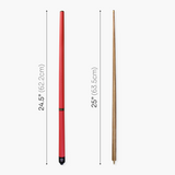 Jonny 8 Ball 48 Inch RED JUNIOR TRIAD 3 Section Pool Snooker Cue & SOFT CASE