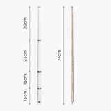 Jonny 8 Ball COMBI Length Adjustable 5 Piece Ash Snooker Pool Cue – 9mm Tip