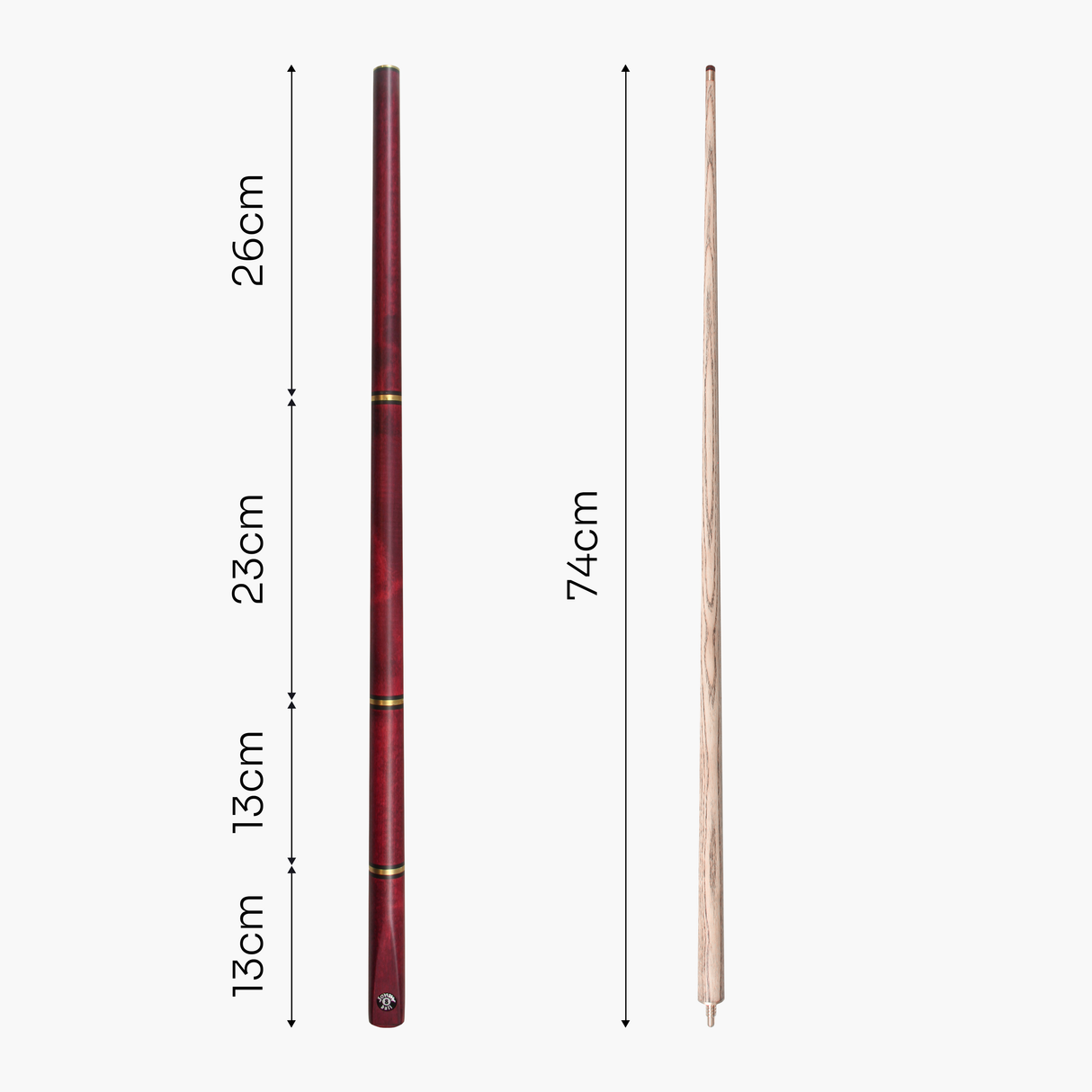 Jonny 8 Ball COMBI Length Adjustable 5 Piece Ash Snooker Pool Cue – 9mm Tip