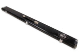 Baize Master 3/4 Black Luxury Snooker Pool Cue Case - Holds Two 3/4 Joint Cues