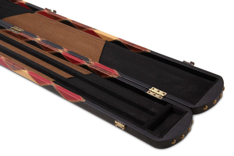 Baize Master 1 Piece DIAMONDS Luxury Round Ends Snooker Pool Cue Case with Studs - Holds 3 Cues