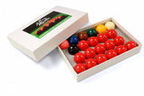 Baize Master 2 1/16 Inch Full Size 22 Ball Premium Grade Snooker Ball Set with 15 Reds
