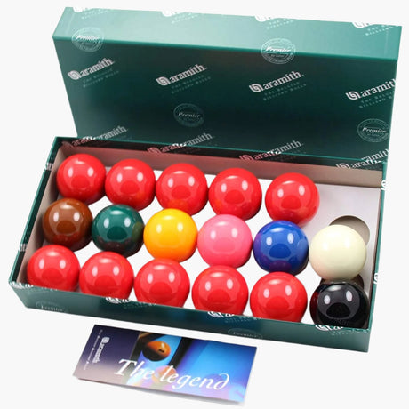 Aramith 1 7/8" (47.6mm) Premier Snooker Balls - 10 Red - 17 Balls
