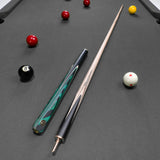 Baize Master Emerald Centurion 58 Inch 3/4 Joint Hand Spliced Snooker and Pool Cue with 9.5mm Pro Impact Hybrid Tip Baize Master