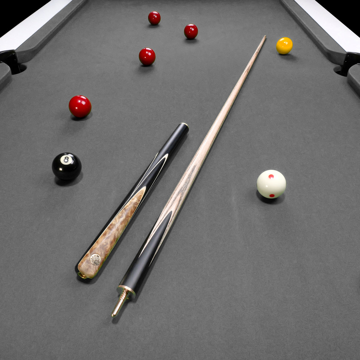 Baize Master Marble Marksman ¾ Joint English Pool Cue with 8.5mm Baize Master Pro Impact Hybrid Tip
