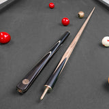 Baize Master Black Centurion 58 Inch 3/4 Joint Hand Spliced Snooker and Pool Cue with 9.5mm Pro Impact Hybrid Tip Baize Master