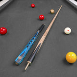 Baize Master Azure Centurion 58 Inch 3/4 Joint Hand Spliced Snooker and Pool Cue with 9.5mm Pro Impact Hybrid Tip Baize Master