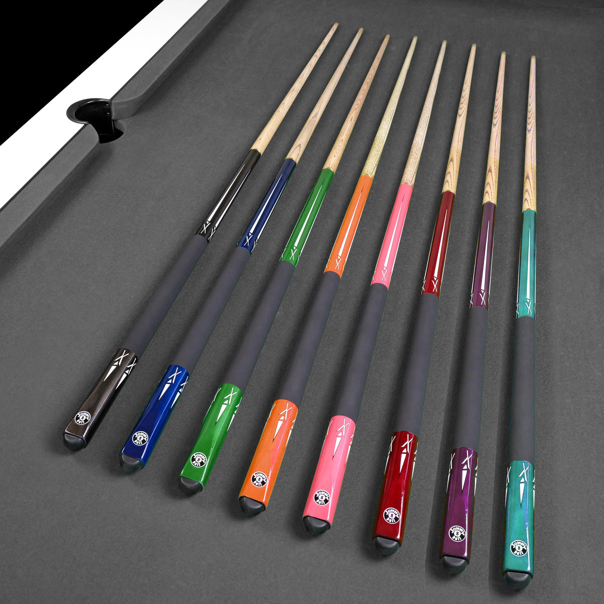 Jonny 8 Ball Orange Torpedo 48 Inch 2 Piece Junior Kids Snooker and Pool Cue 9.5mm Tip