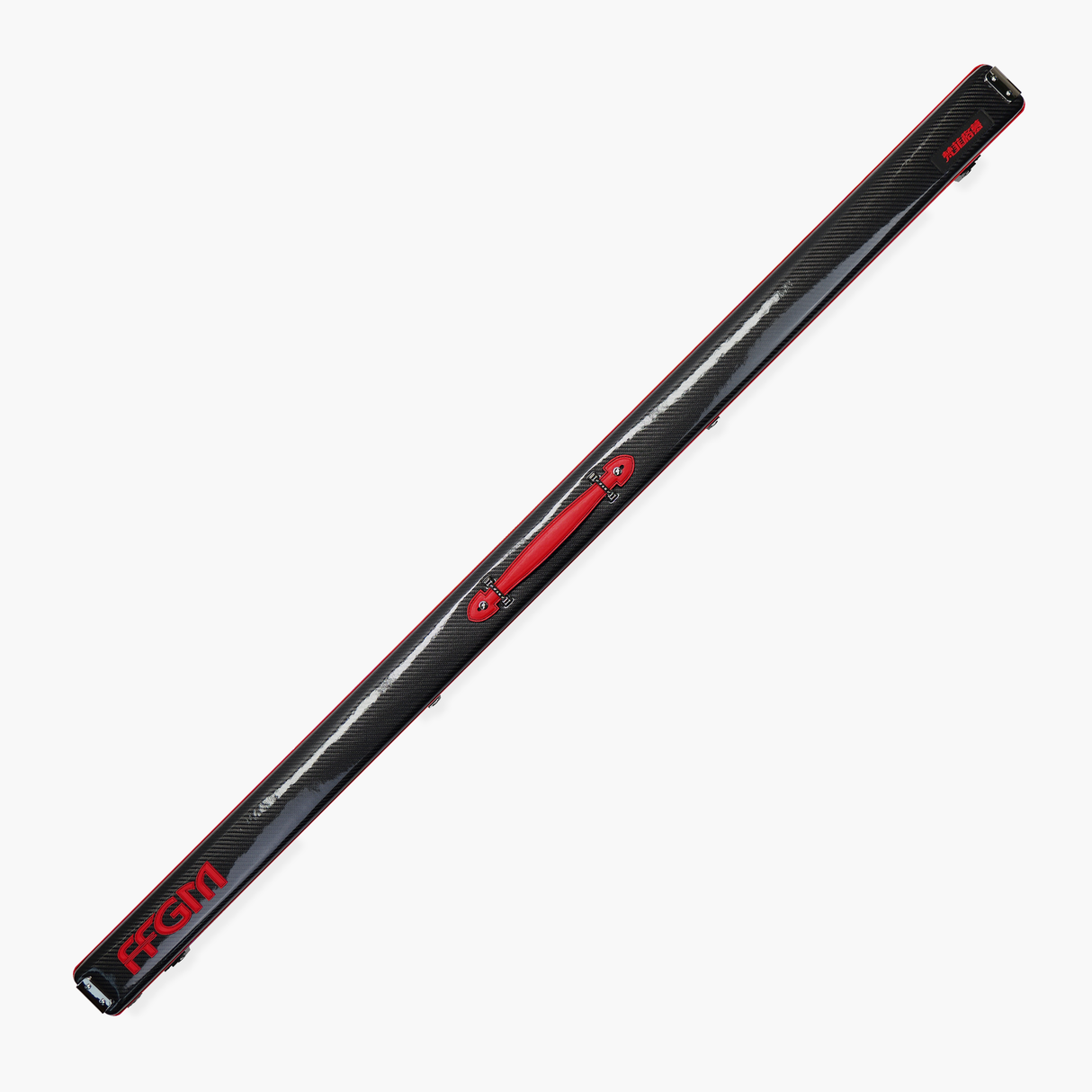 FFGM The Rocket Ronnie O'Sullivan 1 Piece 2 Slot Ultra Luxury Black and Red Snooker and Pool Cue Case - Holds 2 x One Piece Cues Cue + Case