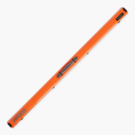 FFGM The Rocket Ronnie O'Sullivan 1 Piece 2 Slot Ultra Luxury Orange Snooker and Pool Cue Case - Holds 2 x One Piece Cues Cue + Case