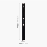 Baize Master WIDE BLACK 3/4 PRO LINE Aluminium Metal Ends Snooker Pool Cue Case - Holds 2 Cues