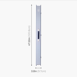 Baize Master WIDE GREY 3/4 PRO LINE Aluminium Metal Ends Snooker Pool Cue Case - Holds 2 Cues