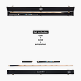 Baize Master Marine Marksman ¾ Joint English Pool Cue and Case Set with 8.5mm Baize Master Pro Impact Hybrid Tip