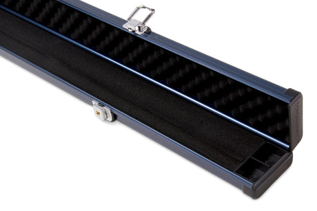 1 Piece Wide Aluminium LOCKABLE LUXURY Snooker Pool Cue Case - Holds 2 Cues