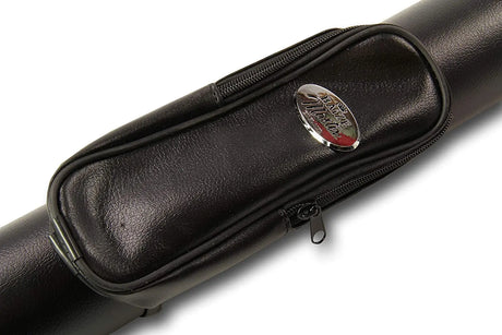Black 5pc Centre Joint Pool Snooker Cue Tube Case – Holds 2 Butts 3 Shafts Cue & Case