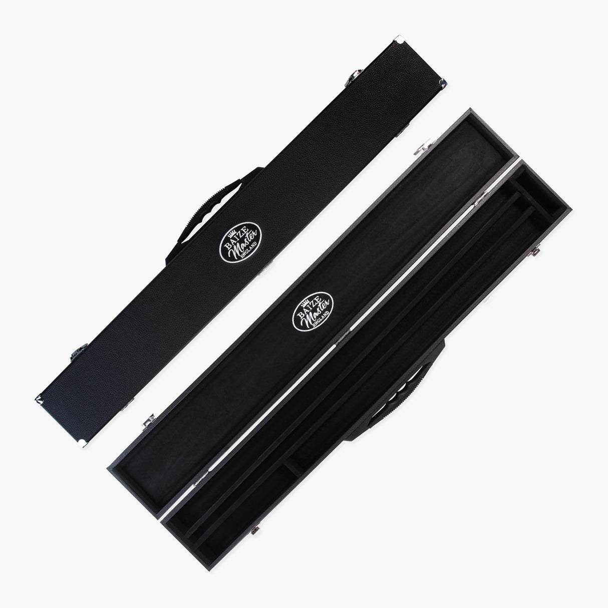 Baize Master Paragon 57 Inch 2 Piece Cue with 9.3mm Pro Leather Tip and Black Hard Case and Extensions