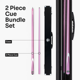 Jonny 8 Ball Inferno 2 Piece Graphite Fiberglass Cue and Case Set 9.5mm Green Layered Tip