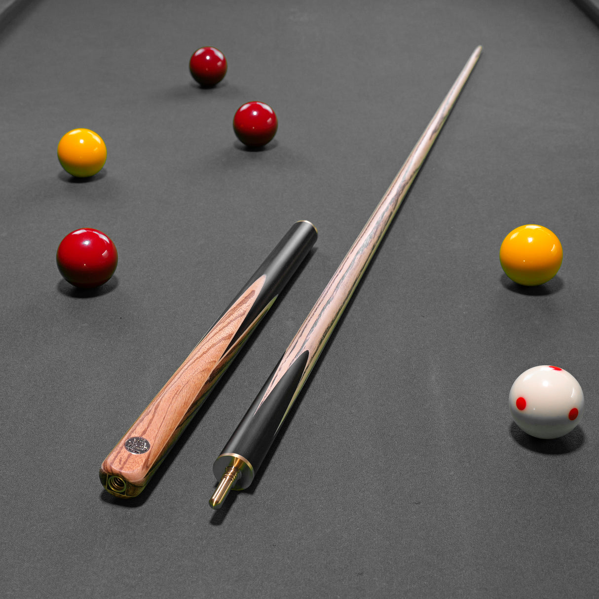 Baize Master Harvest Marksman 55 Inch ¾ Joint English Pool Cue with 9mm Baize Master Pro Impact Hybrid Tip