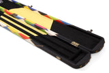 Baize Master 1 Piece DIAMONDS Luxury Round Ends Snooker Pool Cue Case with Studs - Holds 3 Cues