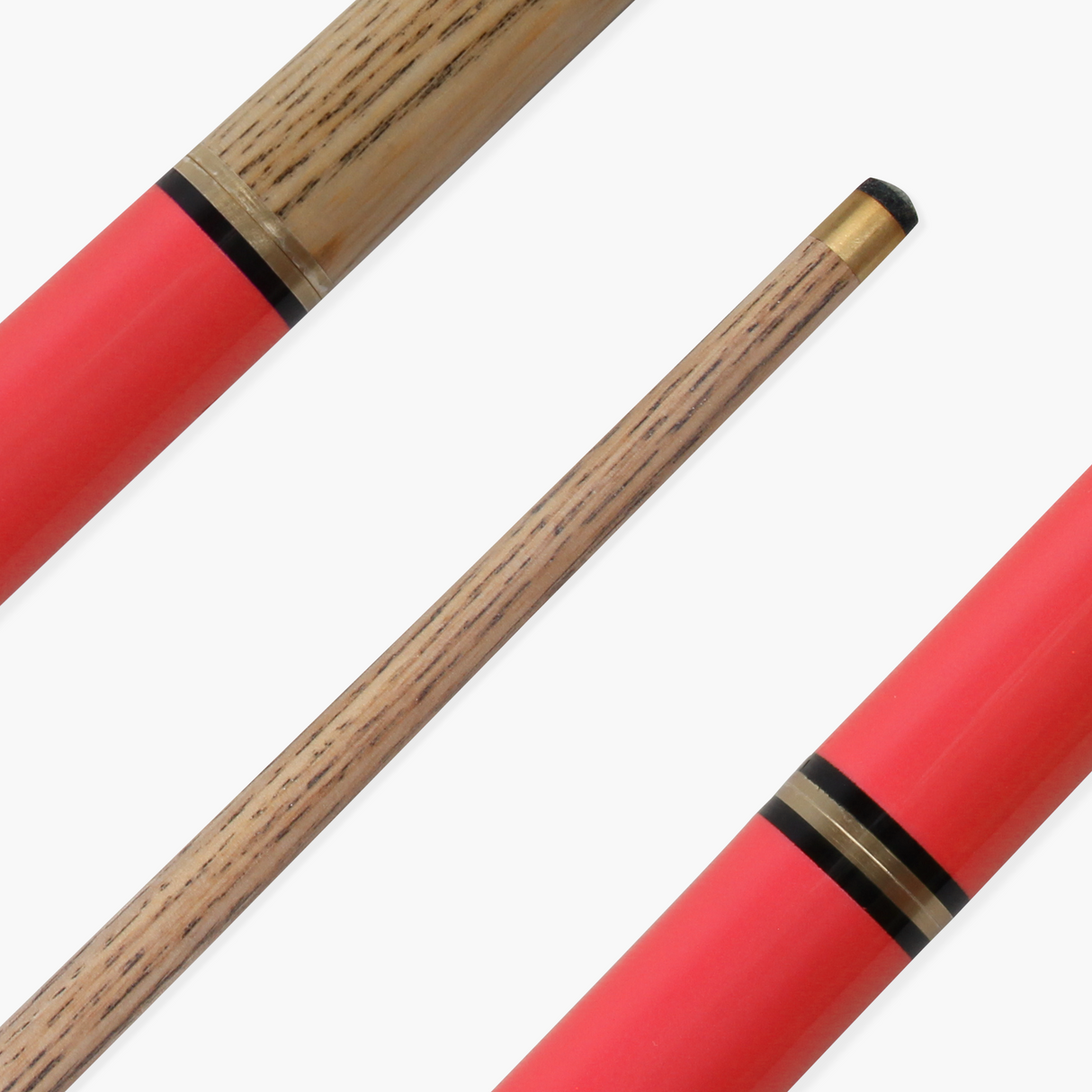 Jonny 8 Ball 48 Inch RED JUNIOR TRIAD 3 Section Pool Snooker Cue & SOFT CASE