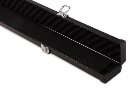 1 Piece Wide Aluminium LOCKABLE LUXURY Snooker Pool Cue Case - Holds 2 Cues