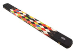Baize Master 3/4 Joint WIDE 3 Slot MULTI DIAMONDS Luxury Round End Snooker Pool Cue Case with Studs - Holds 2 Cues