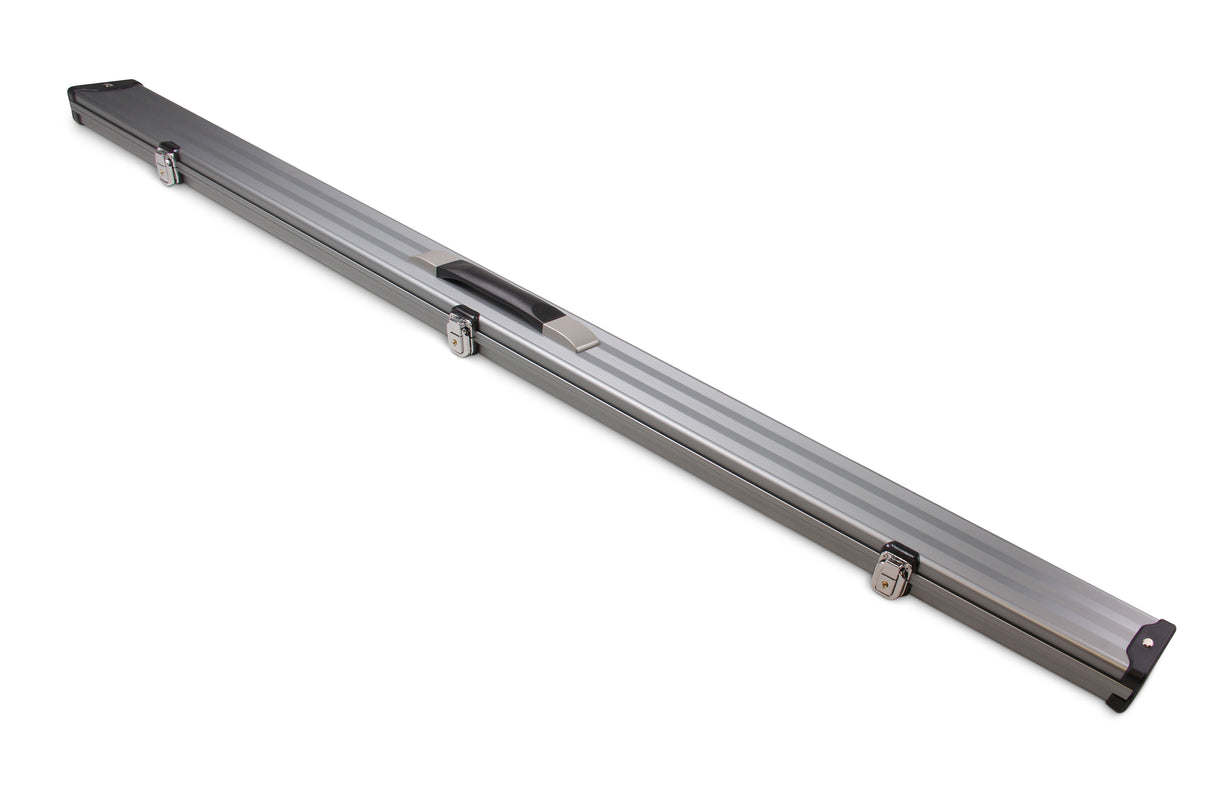 1 Piece Wide Aluminium LOCKABLE LUXURY Snooker Pool Cue Case - Holds 2 Cues