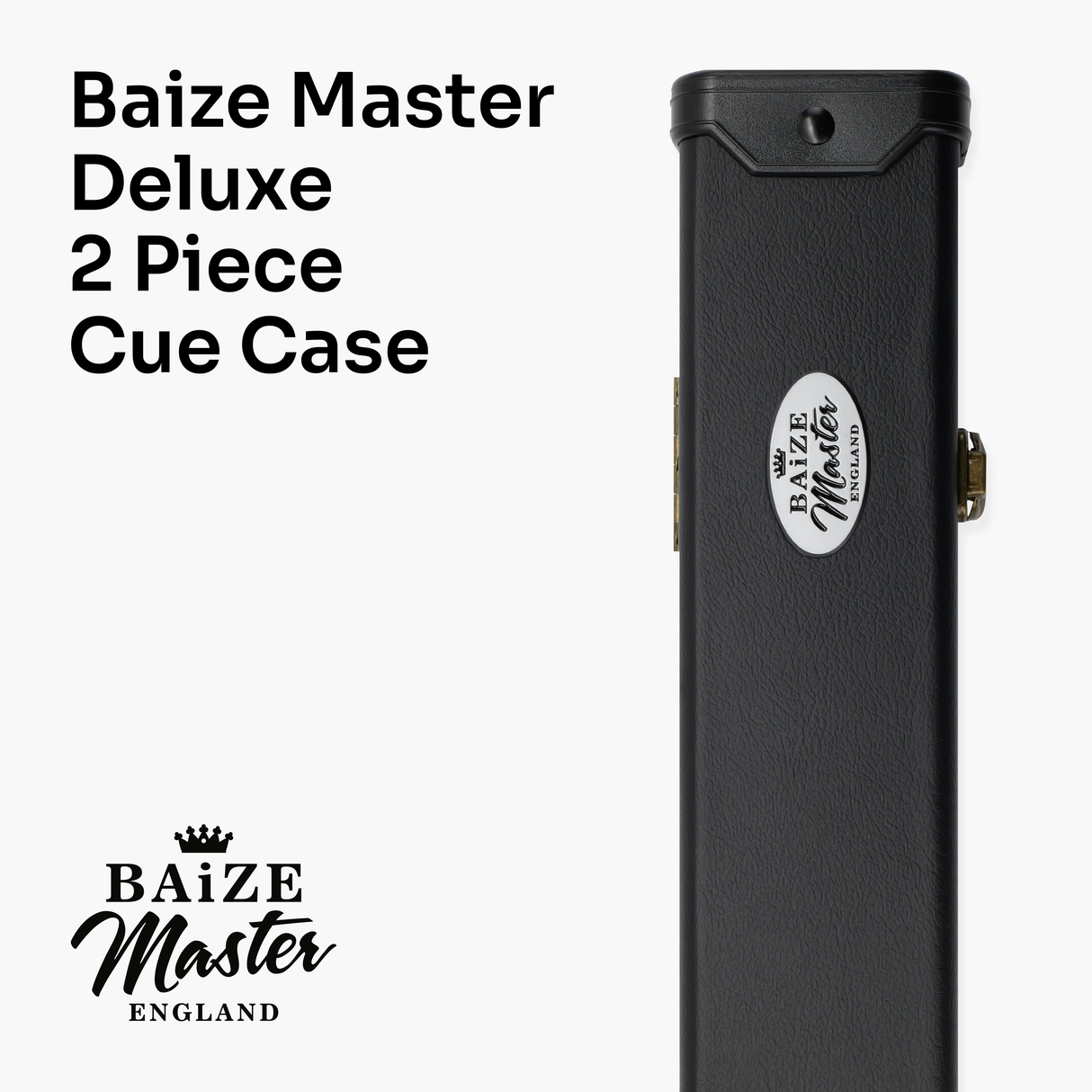 Baize Master BLACKLINE CLASSIC 2 Piece English Pool Cue and Case Set 8.5mm Layered Tip
