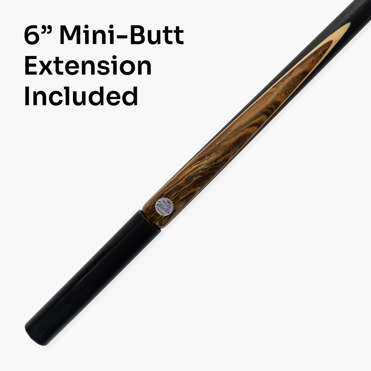 Baize Master Kingwood Limited-Edition 57 Inch ¾ Joint Professional Ash Snooker Pool Cue 9.5mm Tip with Hand Fitted PRO SPIN Medium Tip - Hand Finished in the UK by Cue Care Jim using Lynch’s Cue Balm
