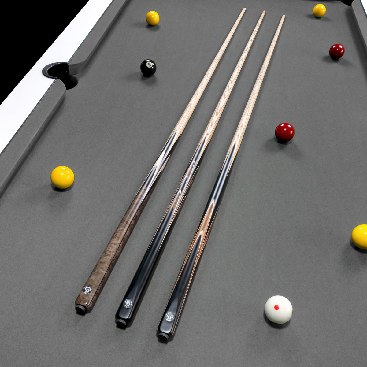 Jonny 8 Ball Juggernaut 57 Inch 1 Piece Ash English Pool Break Cue with Phenolic Ferrule and 10.5mm Crystal Tip
