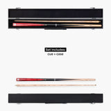 Baize Master 57 Inch CONQUEST 2 Piece Snooker Pool Cue and Hard Case Set 9.5mm Tip