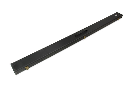 Baize Master 1pc WIDE PLAIN BLACK Pool Snooker Cue Case with Plastic Ends - Holds 3 Cues