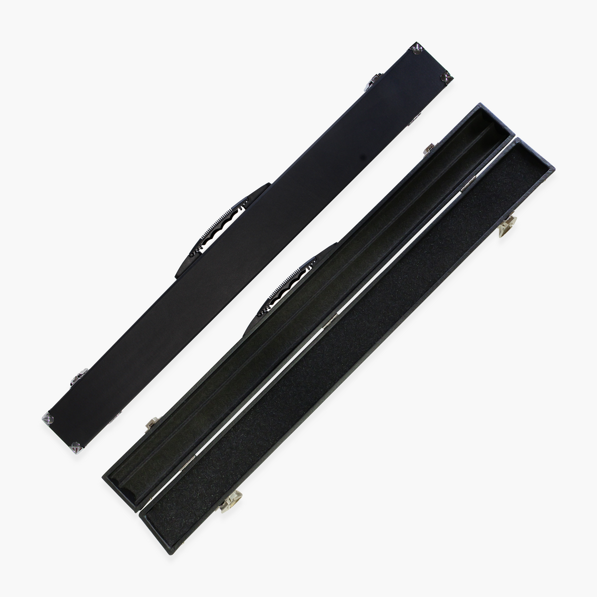 Jonny 8 Ball Challenger 57 Inch 2 Piece English Pool Cue and Case Set with 8mm Pro Leather Tip with Black Hard Case