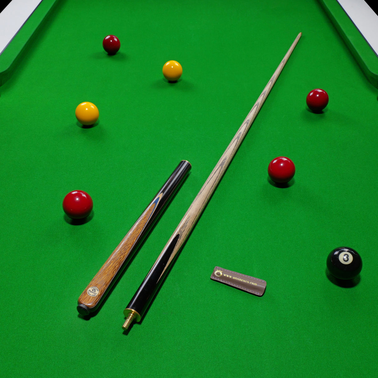 O'min Professional #3 3/4 Joint Snooker Cue with 9.75mm O'min Pro Tip