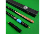 PRO147 Hurricane 57 Inch 3/4 Heavy Weight Snooker Pool Cue 9.5mm Tip with Hard Case and Extensions